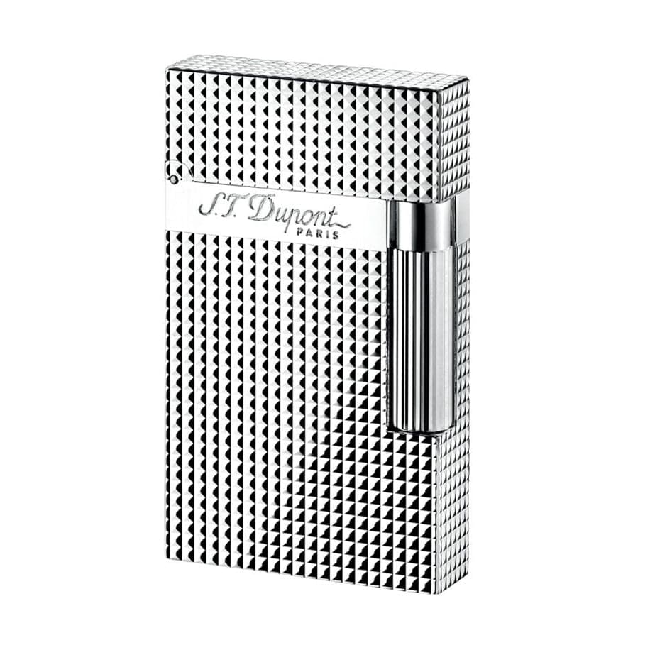 S.T. Dupont Ligne 2 Diamond Head Silver Lighter — 1