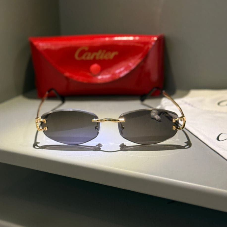 Cartier C Detaylı Unisex Güneş Gözlüğü — 1