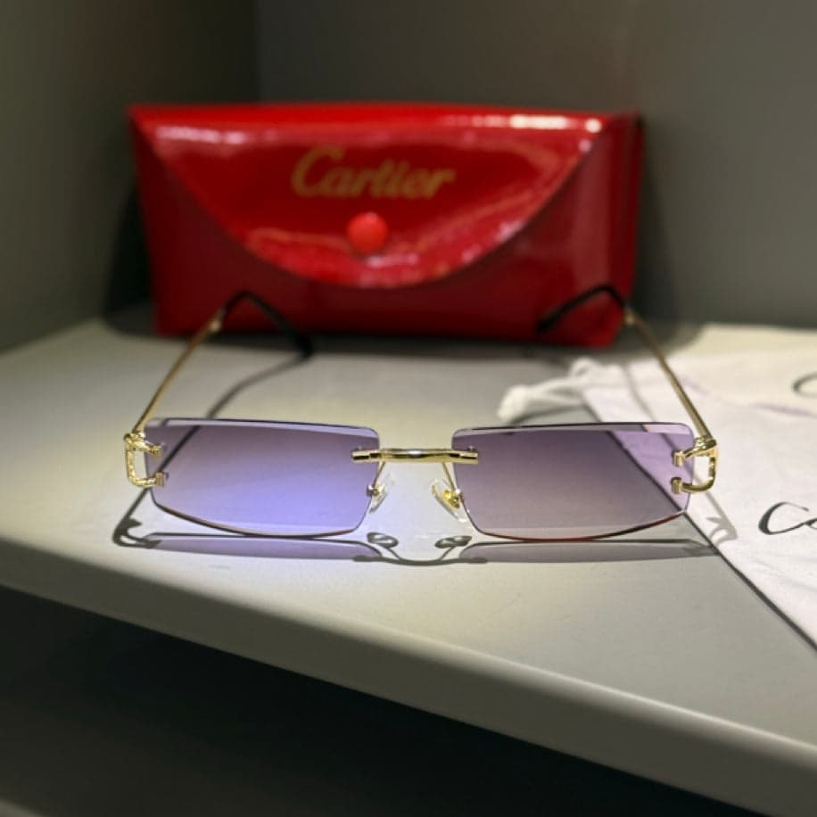 Cartier C Detaylı Unisex Güneş Gözlüğü — 1