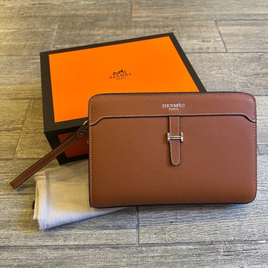 Hermes Dokumatık Erkek El Çantası — 1