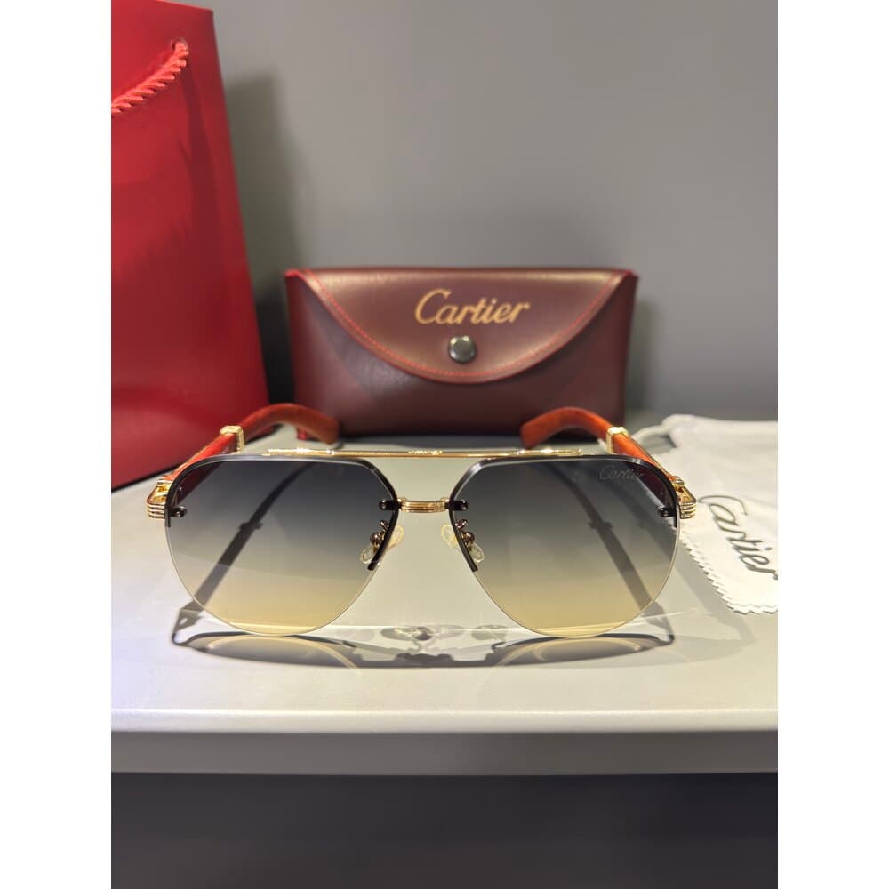 Cartier Gözlük Erkek ( Ahşap ) — 1
