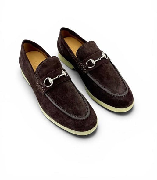 Gucci Horsebit Brown Suede loafer — 1