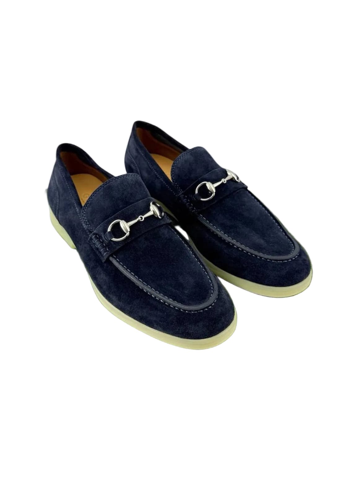 Gucci Horsebit Navy Blue Suede loafer — 1