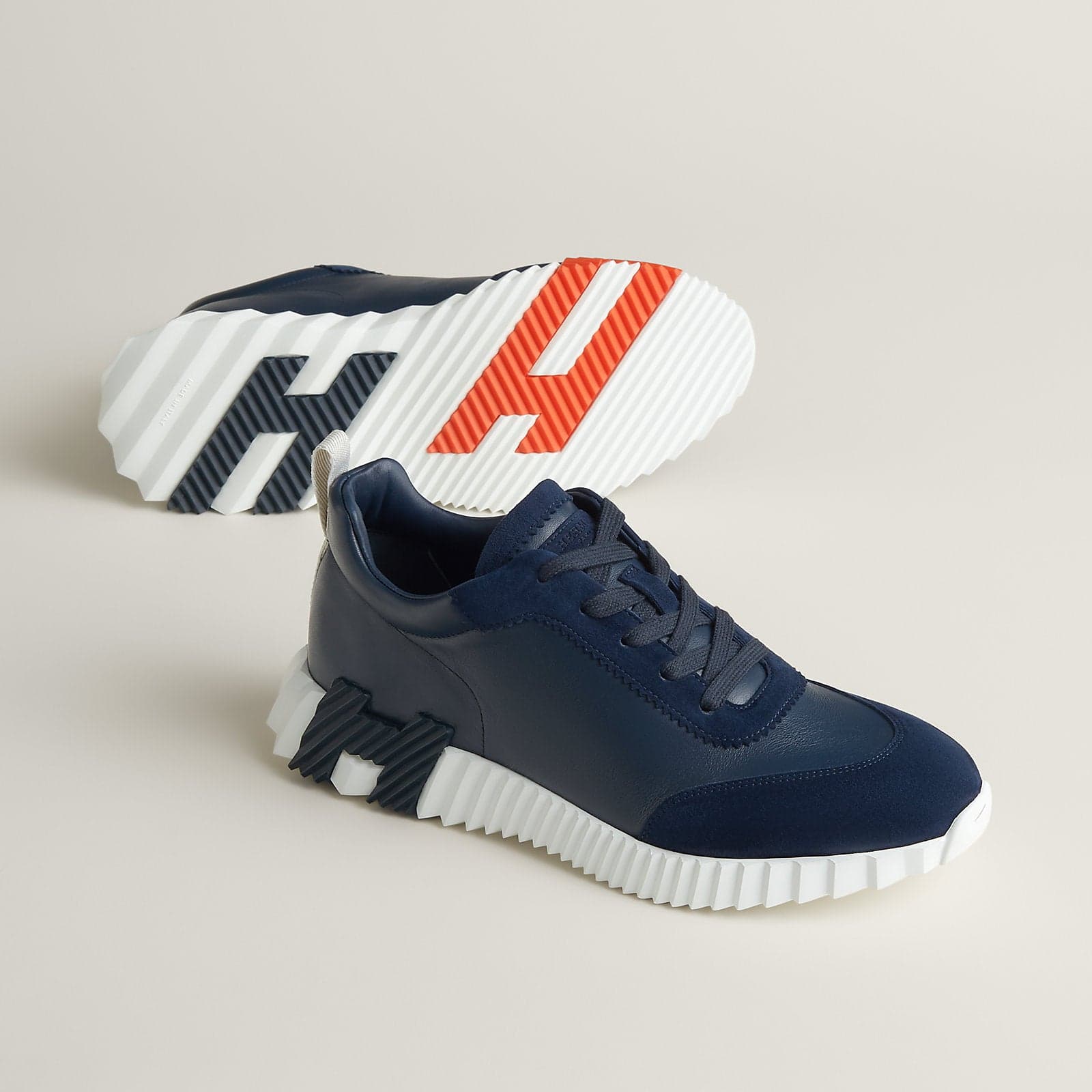 Hermes Bouncing Leather Sneakers — 1