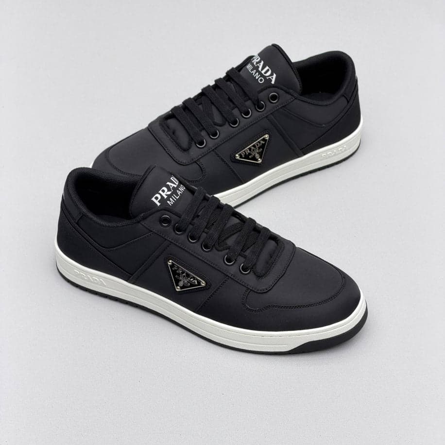 Prada Downtown Leather Sneakers — 1