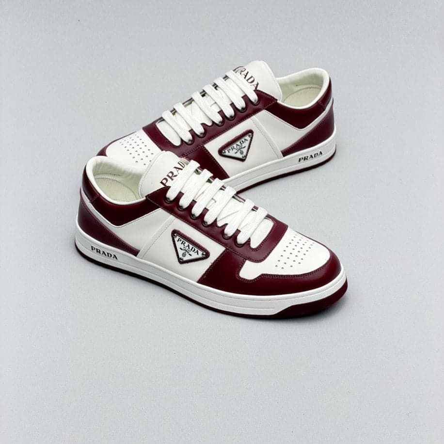 Prada Downtown Leather Sneakers — 1