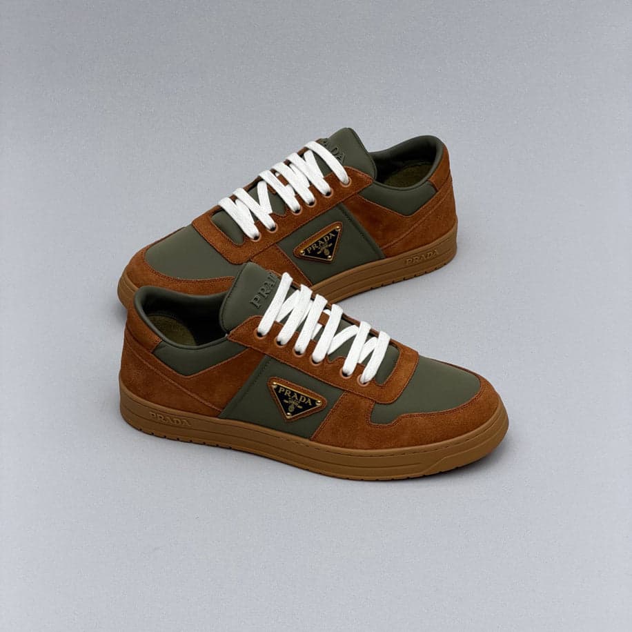 Prada Downtown Suede Sneakers — 1