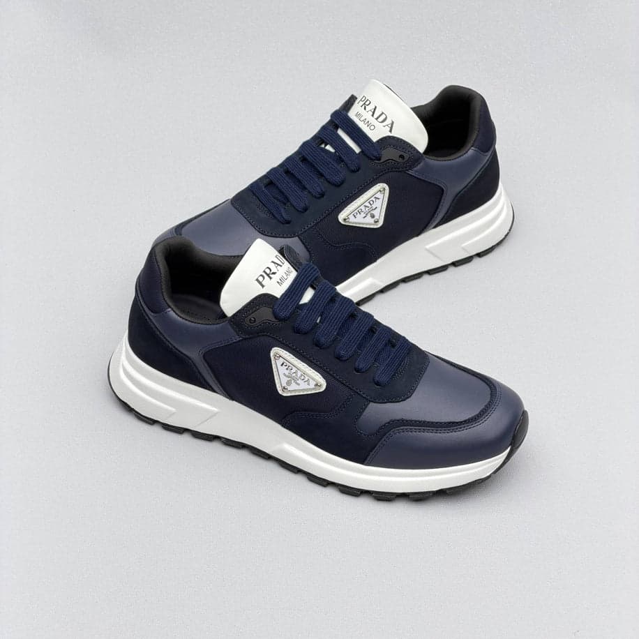 Prada Prax Re-Nylon Suede Sneakers — 1