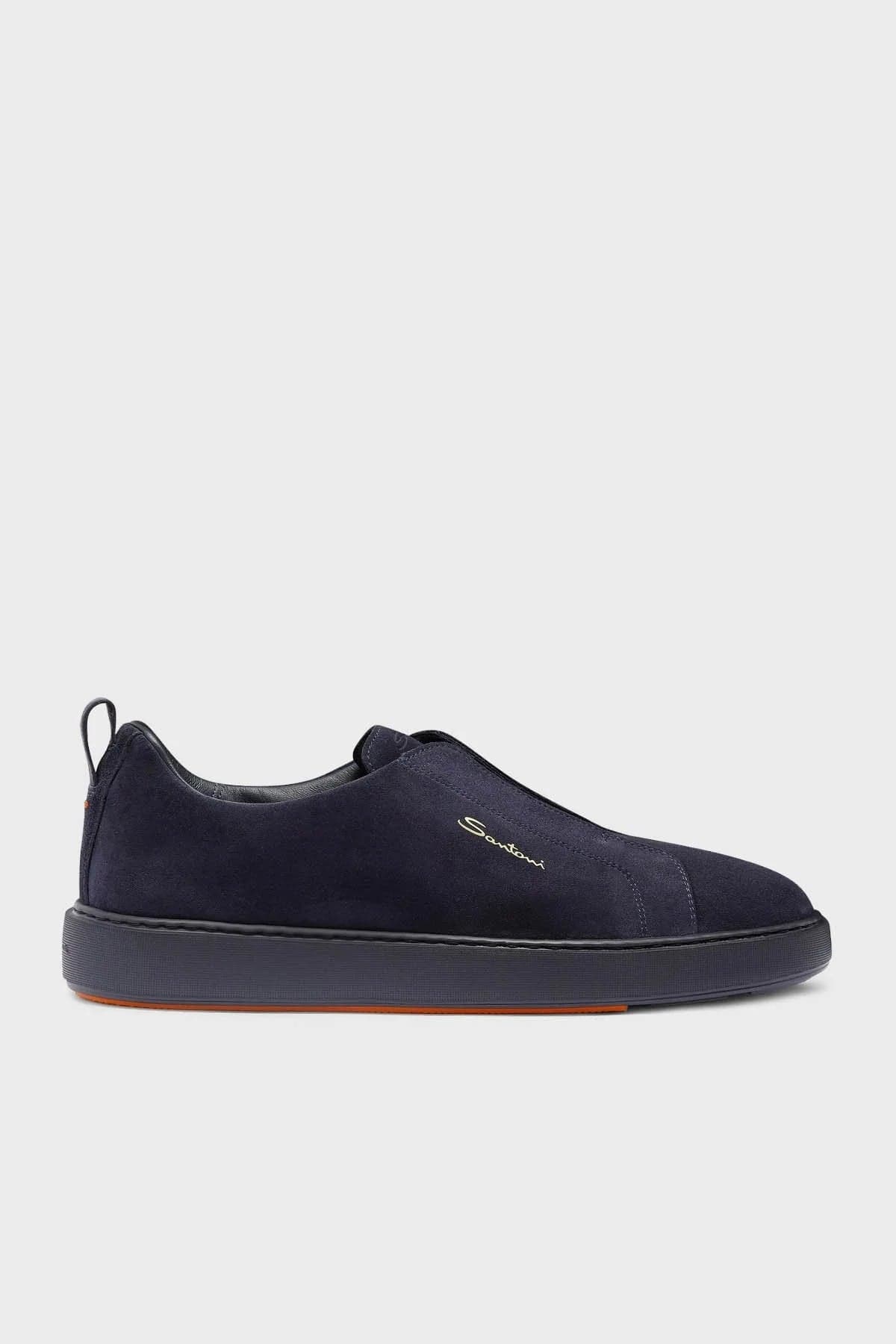 Santoni Suede Slip-On Sneakers — 1