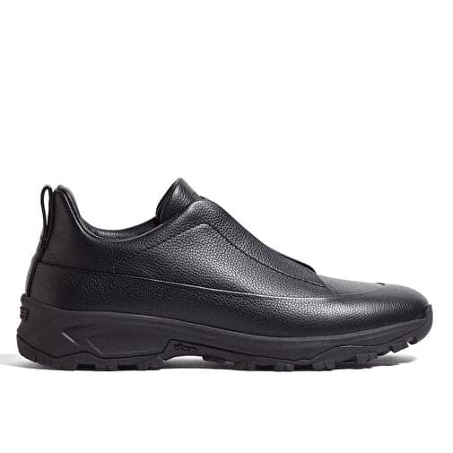 Zegna Leather Triple Stitch Monte Sneakers — 1