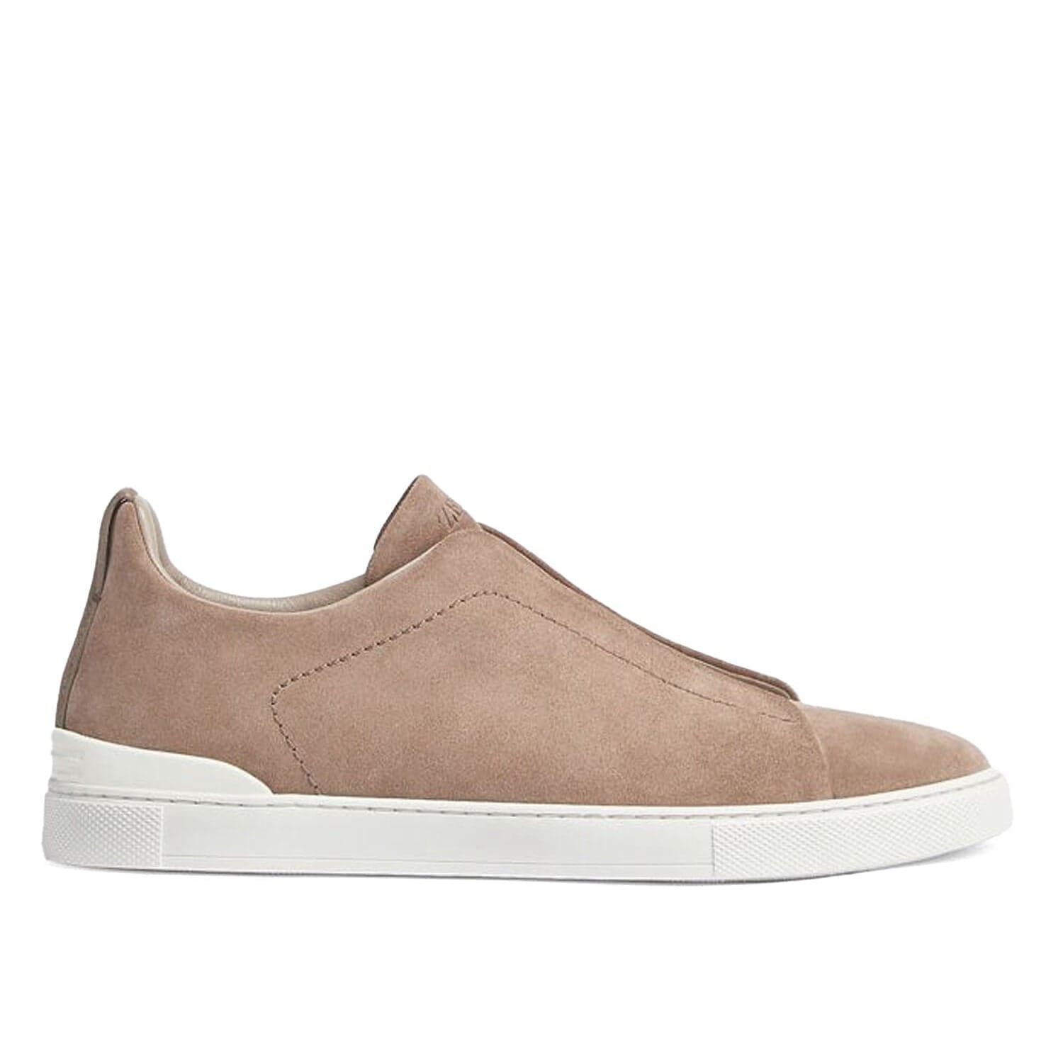 ZEGNA Triple Stitch Suede Sneaker — 1