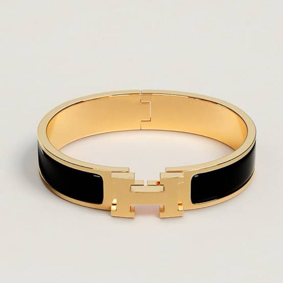 Hermes Unisex Bileklik ( Siyah ) — 1
