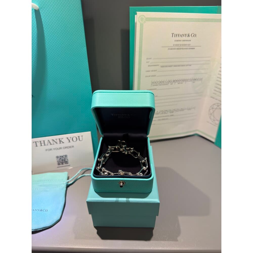 Tiffany Co Unisex Bileklik ( Silver ) — 1