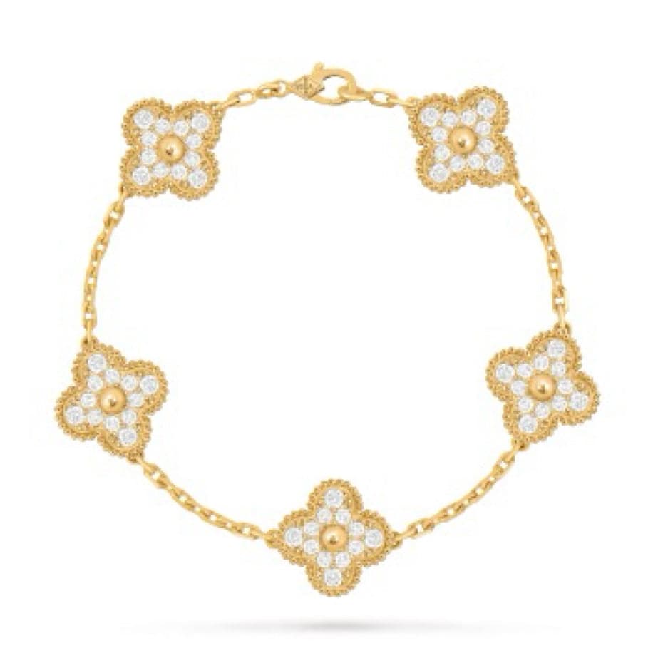 Van Cleef (Taşlı) Unisex Bileklik — 1