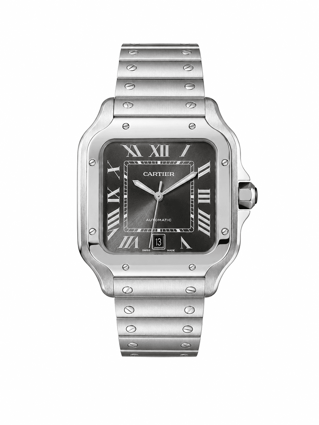 Cartier Santos Grey Dial Large Özel Ürün — 1