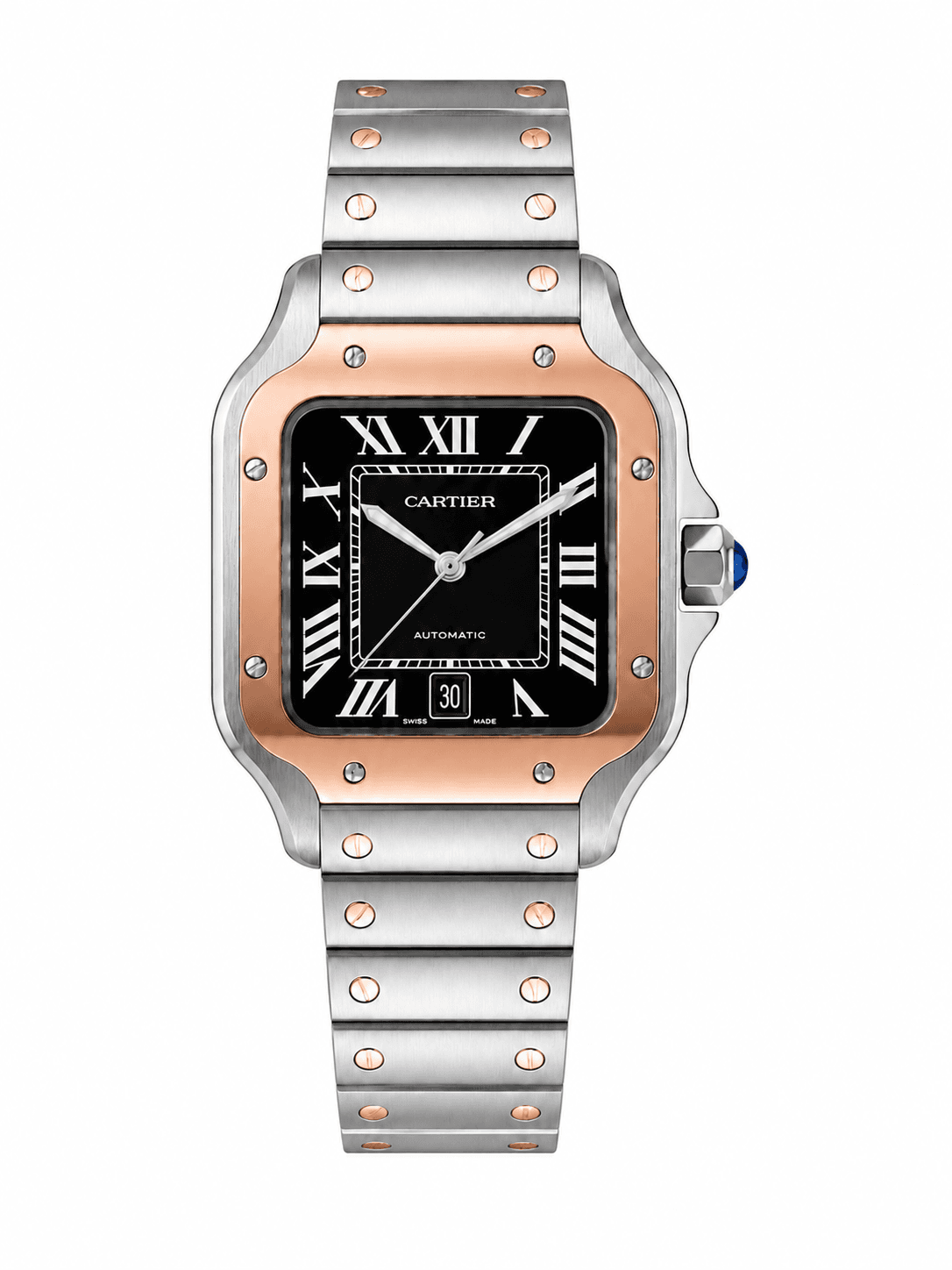 Cartier Santos Black Dial Large — 1