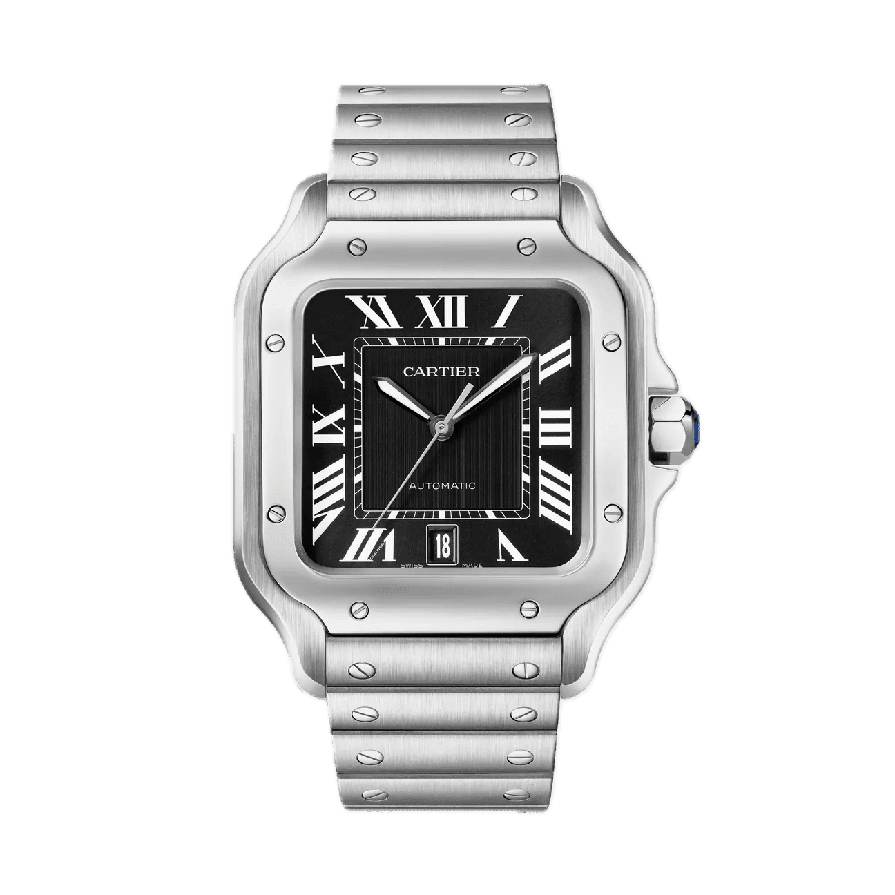 Cartier Santos Black Dial Large — 1