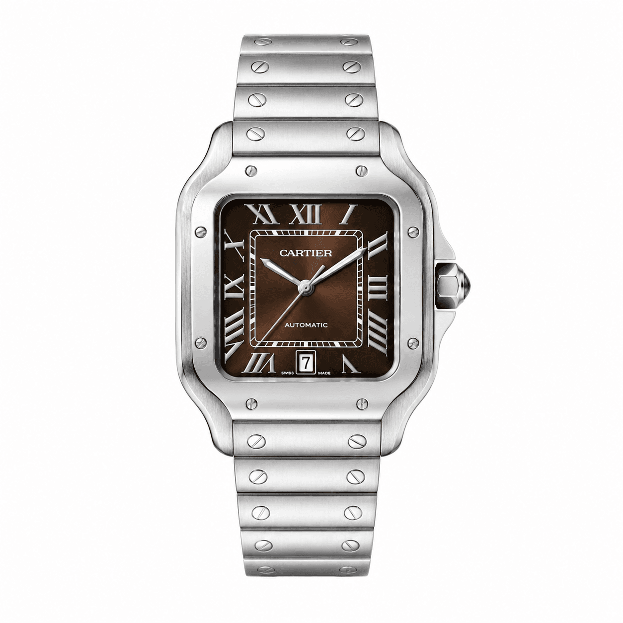 Cartier Santos Brown Dial Large — 1