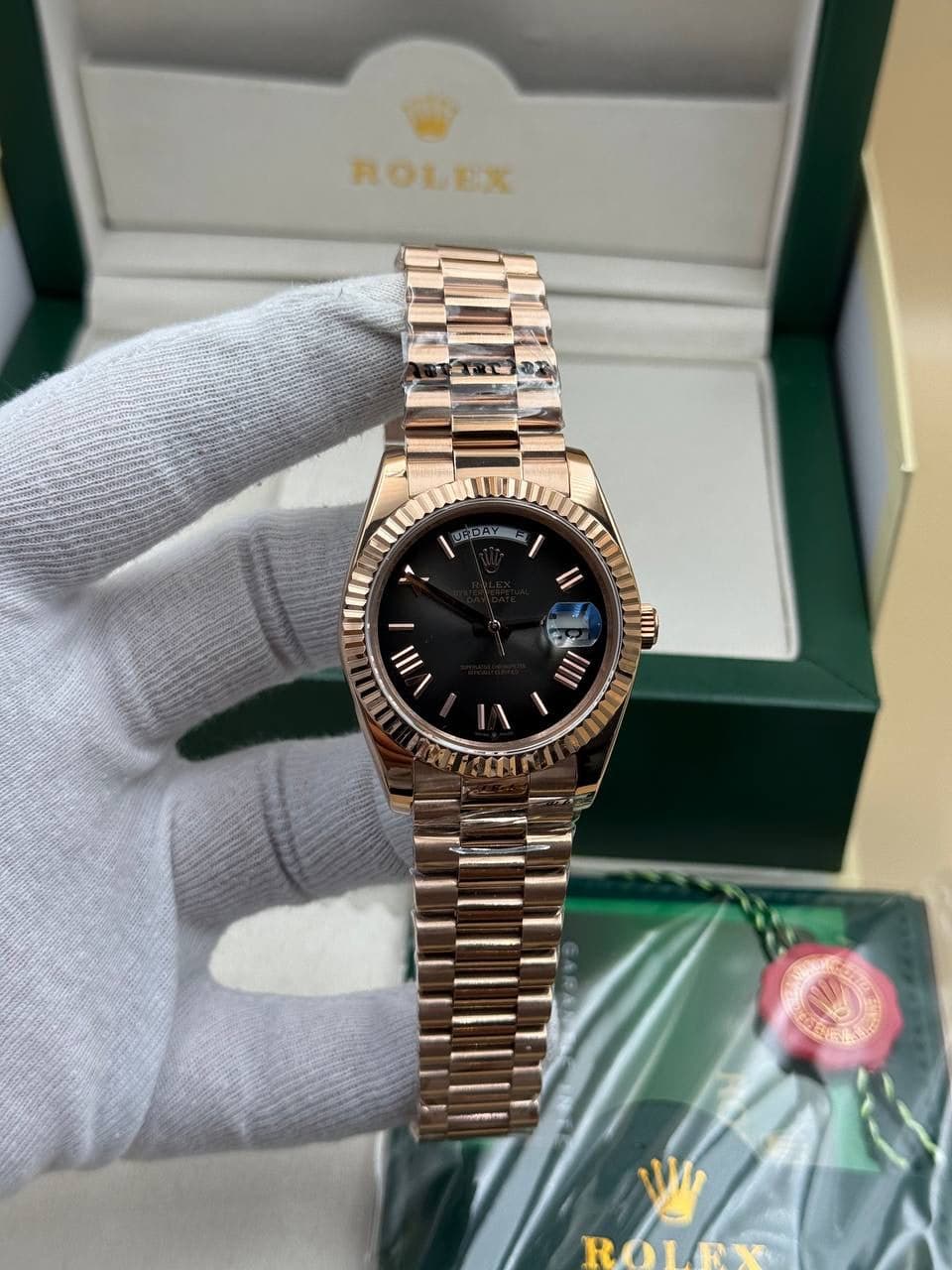 Rolex Daydate Ombre Black Dial