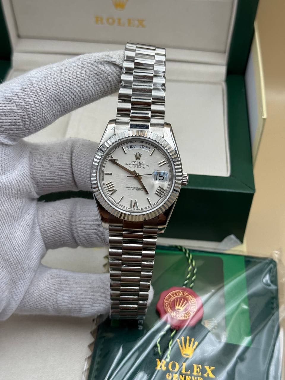 Rolex Daydate White Dial
