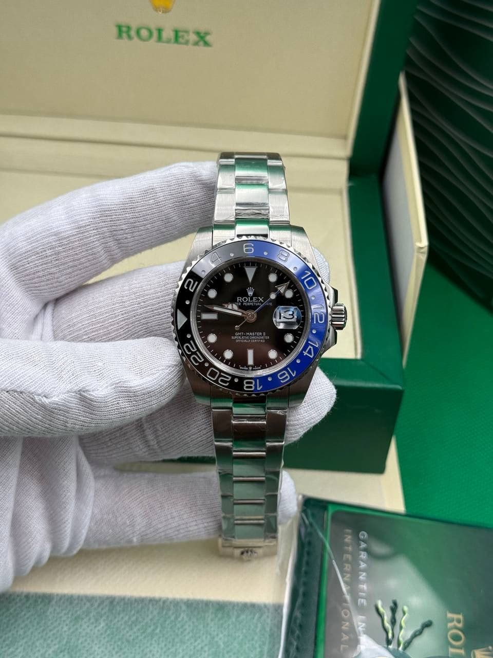 Rolex GMT-Master II Batman Oyster Cordon