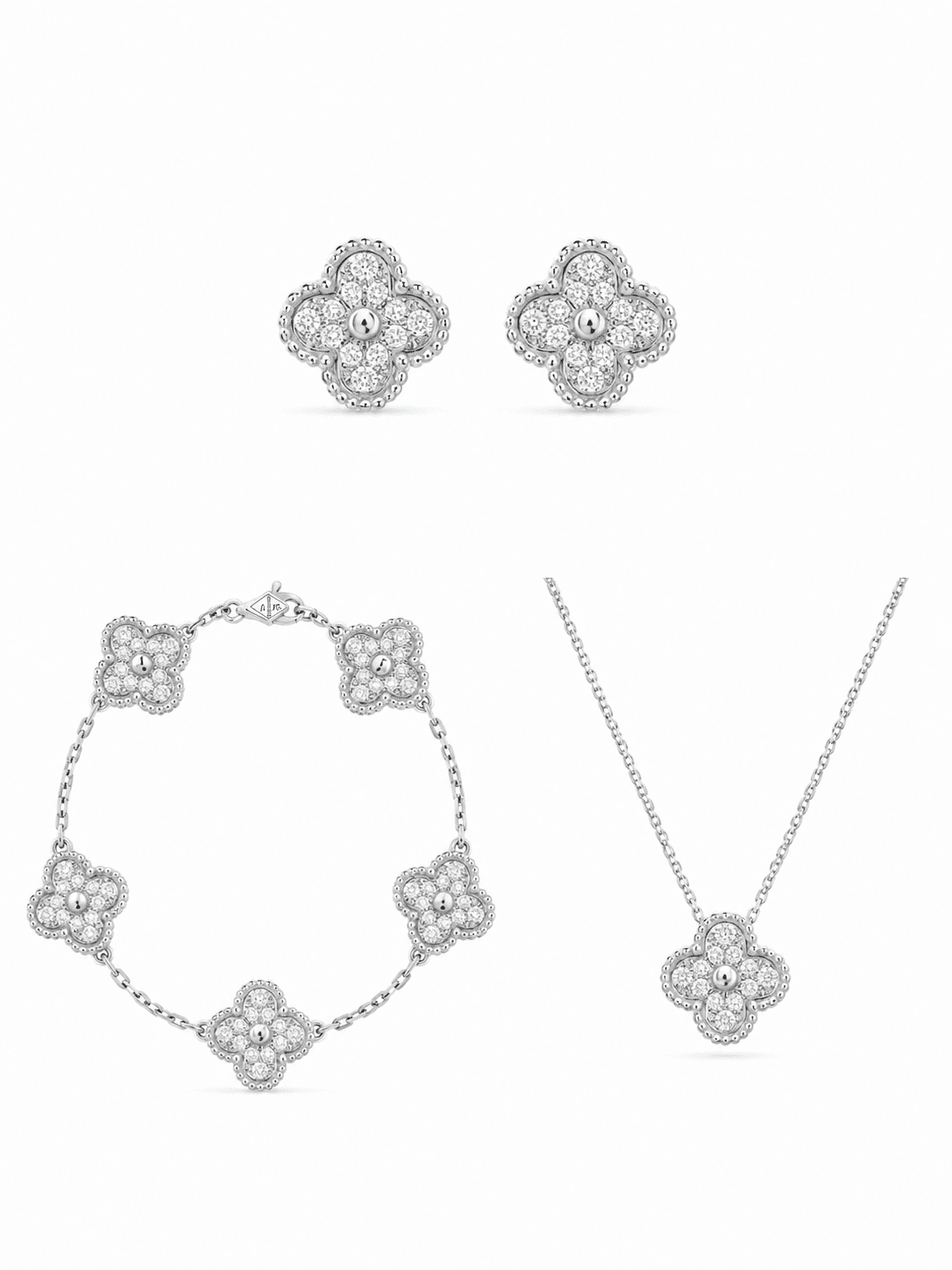 Van Cleef Alhambra Taşlı Yonca Set
