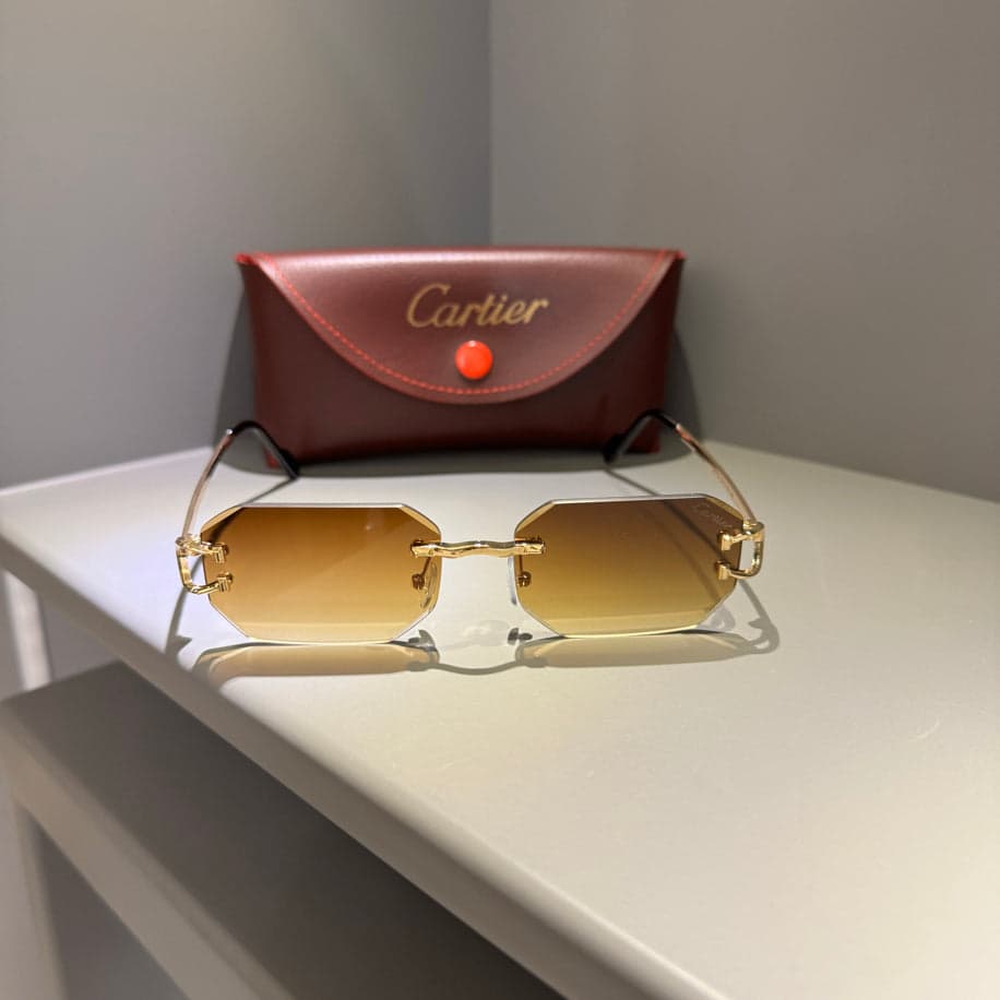 Cartier Unisex Gözlük (Kahve Cam) — 1