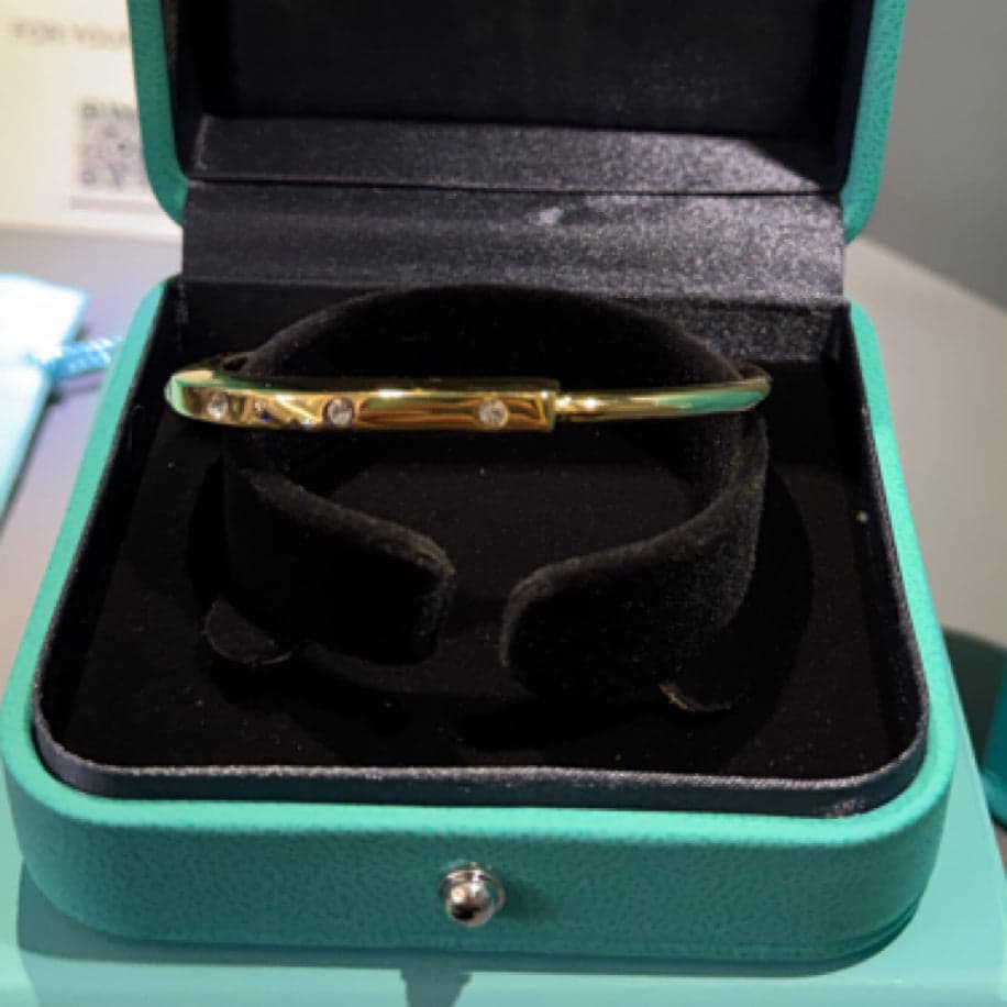 Tiffany Lock Gold Taşlı Bileklik — 1