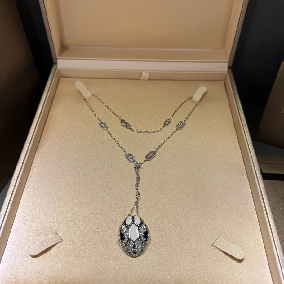 Bvlgari Serpenti Gold Taşlı Kolye — 1