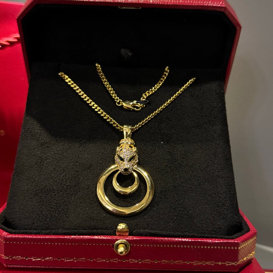 Cartier Panther Gold Taşlı Kolye — 1