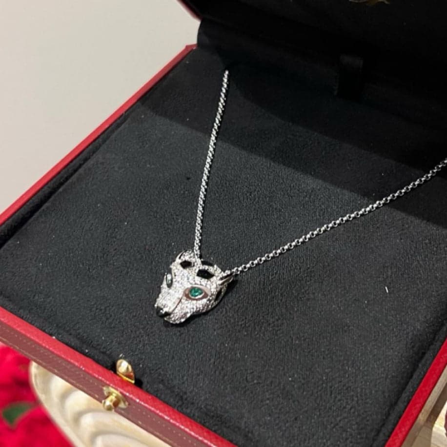 Cartier Panther Silver Taşlı Kolye — 1