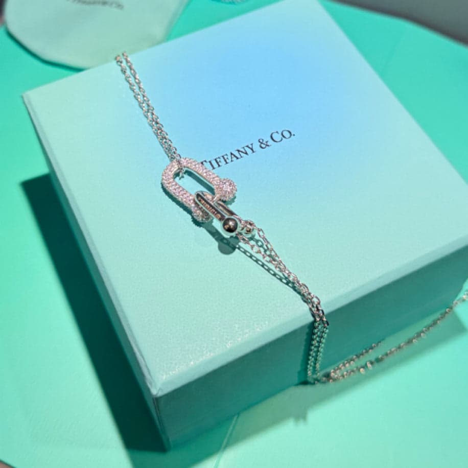 Tiffany Hardwear (Silver Taşlı) Kolye — 1