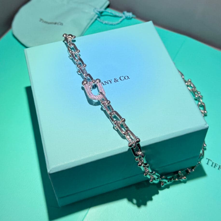 Tiffany Hardwear (Silver Tek Taşlı) Kolye — 1