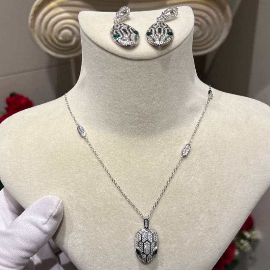 Bvlgari Küpe Kolye Set — 1