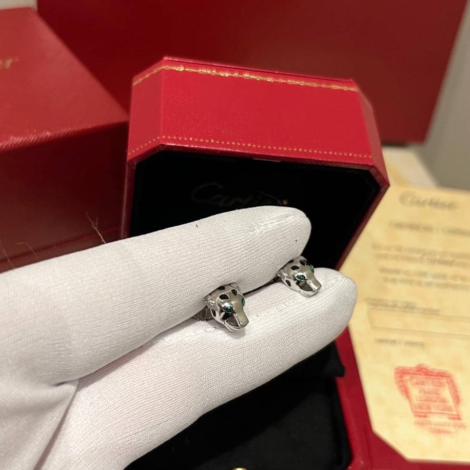 Cartier Panther Silver Küpe — 1