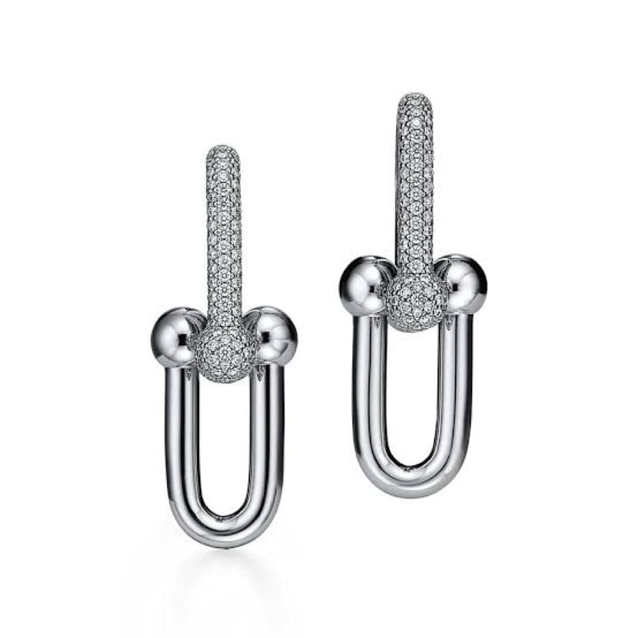 Tiffany Co Hardwear Küpe Silver Taşlı — 1
