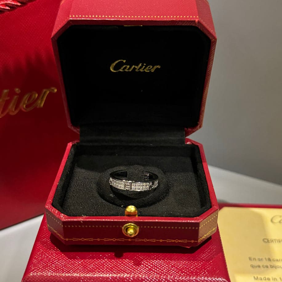 Cartier Love (Silver) Taşlı Yüzük — 1