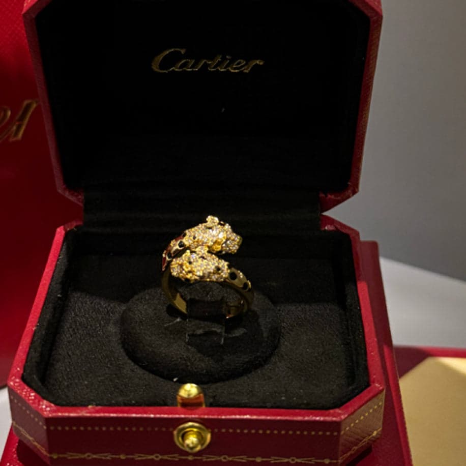 Cartier Panther (Gold) Taşlı Yüzük — 1