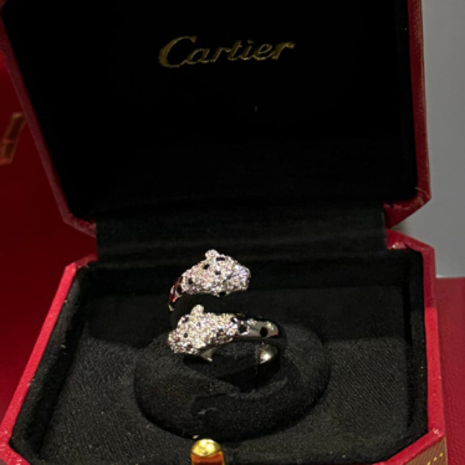 Cartier Panther (Silver) Taşlı Yüzük — 1