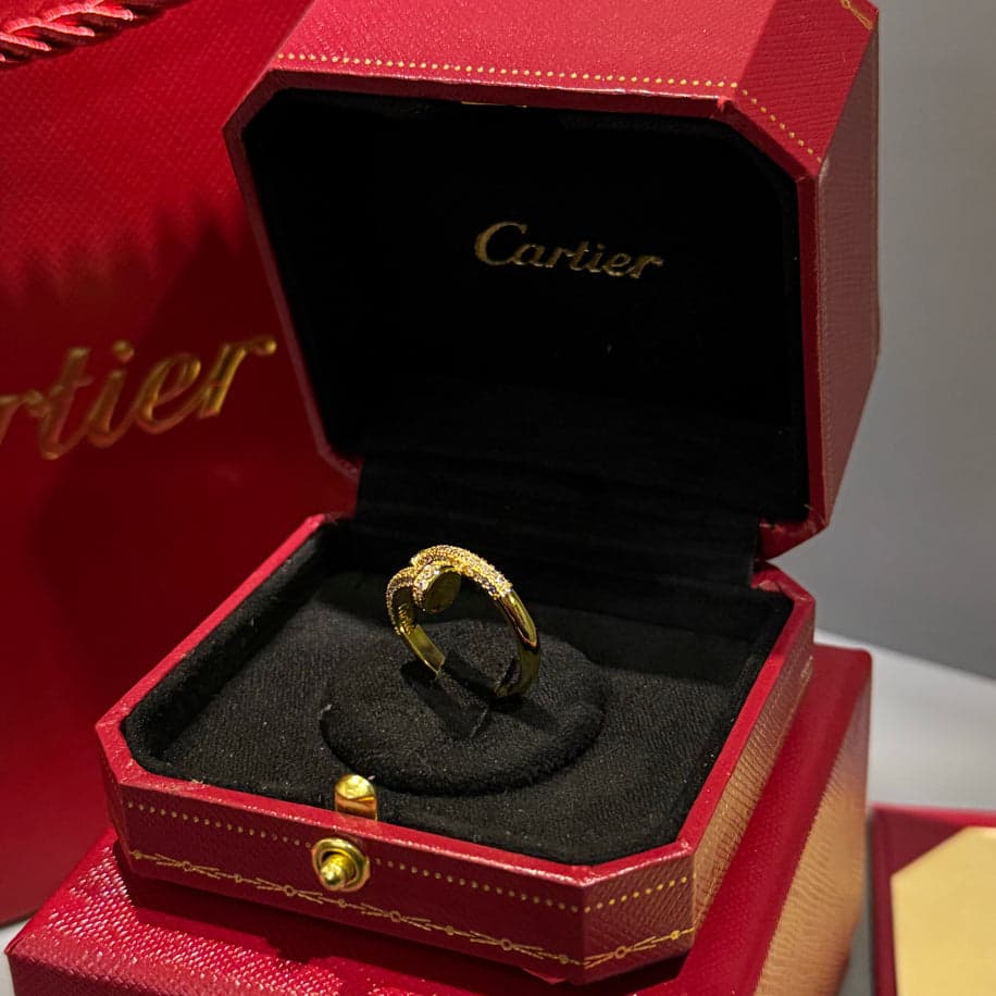 Cartier Çivi (Gold) Taşlı Yüzük — 1