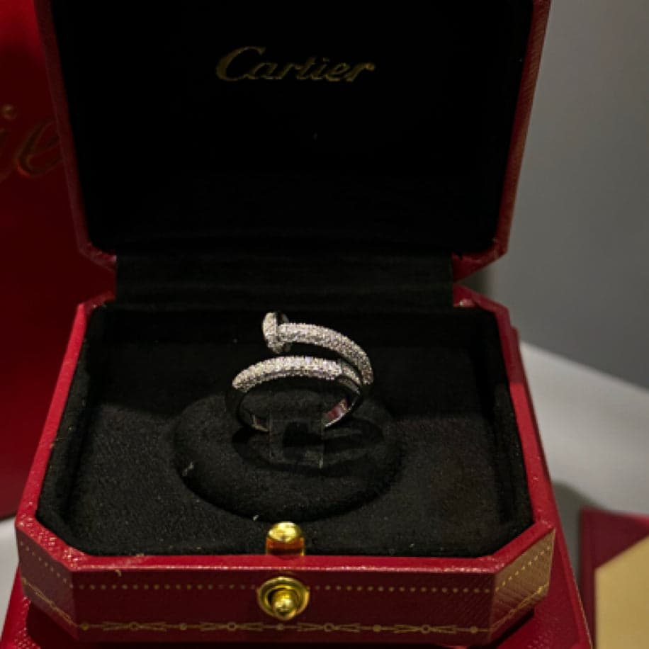 Cartier Çivi (Silver) Taşlı Yüzük — 1