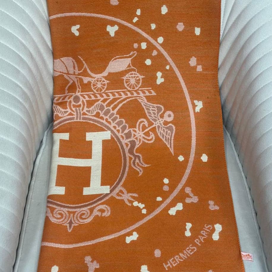 KARIŞIK Hermes Hakiki Kaşmir İpek Şal — 1