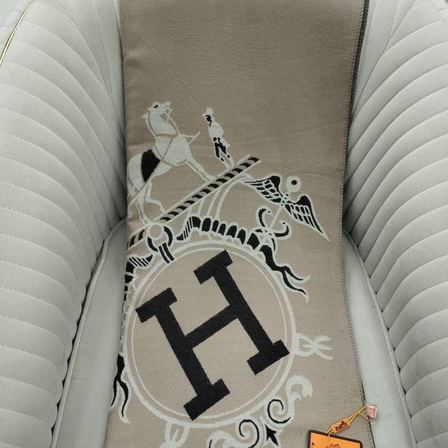KARIŞIK Hermes Hakiki Kaşmir İpek Şal — 1