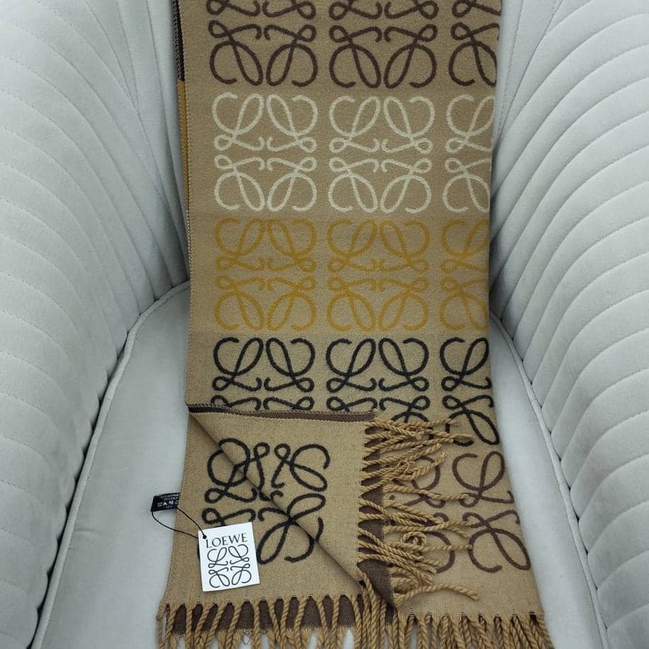 KARIŞIK Loewe Hakiki Kaşmir İpek Şal — 1