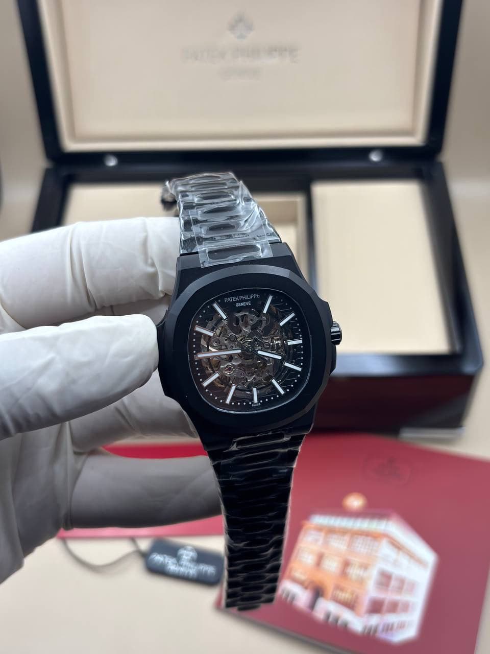 Patek Philippe Nautilus Black Skeleton Dial