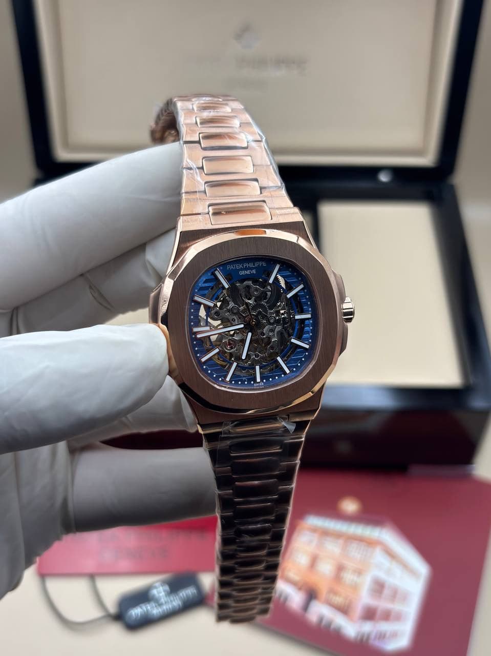 Patek Philippe Nautilus Skeleton Blue Dial