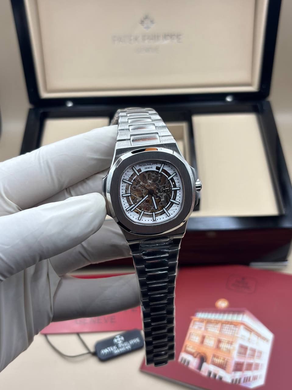 Patek Philippe Nautilus Skeleton White Dial