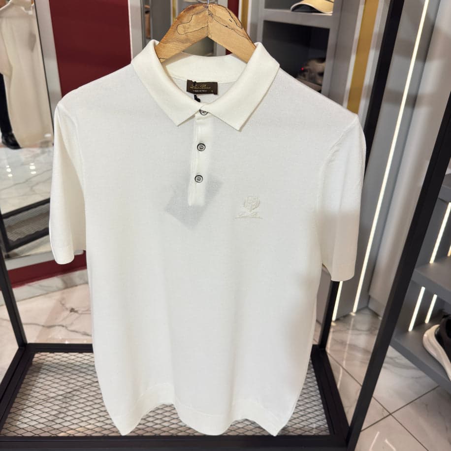 Loro Piana Logo Detaylı İthal Kumaş Triko — 1