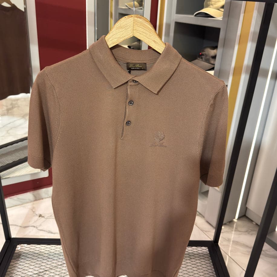 Loro Piana Logo Detaylı İthal Kumaş Triko — 1