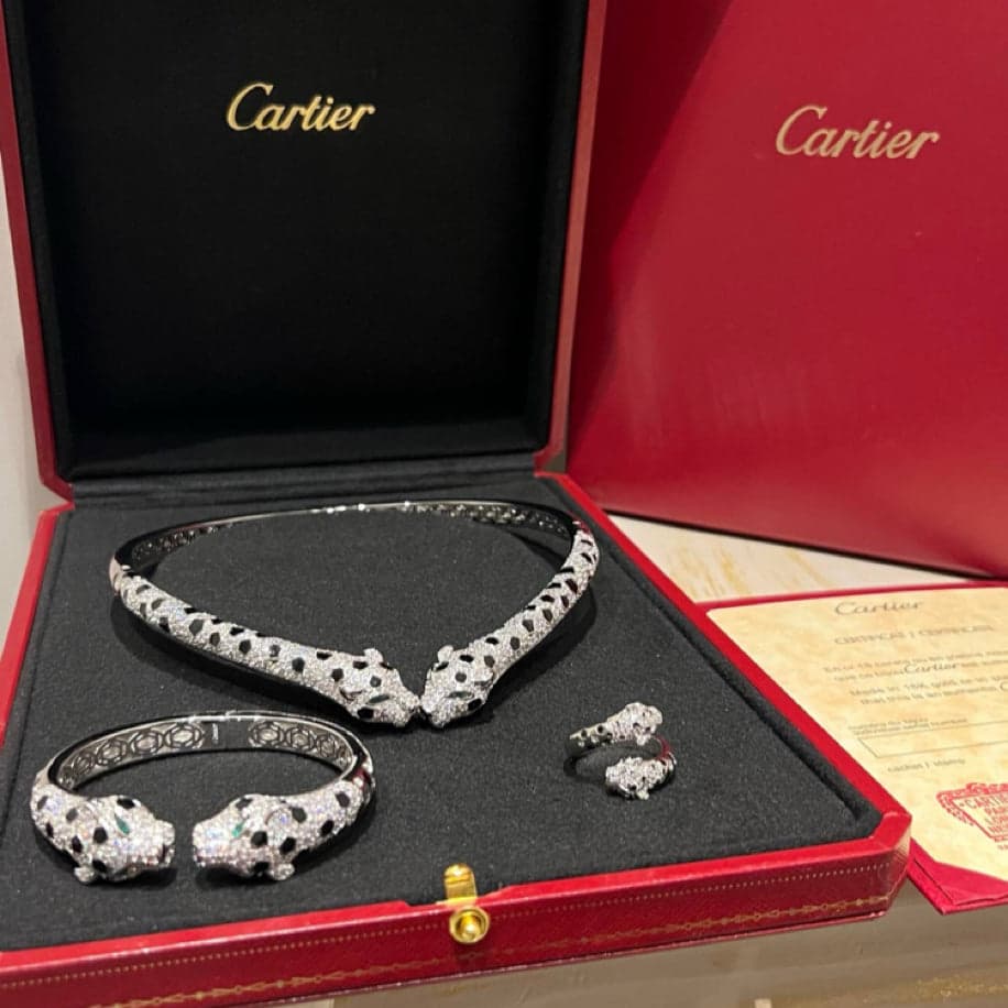 Cartier Panther’e Silver Set — 1